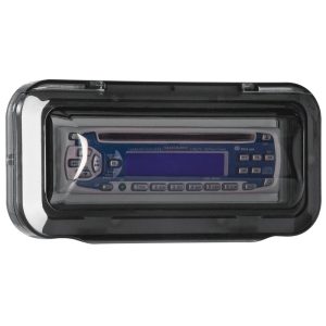 Univ.Case Cover f/ Radio/CD , Curved, Smoked Transparent