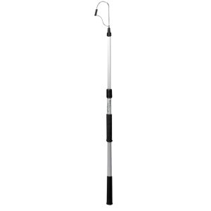 Teleskopik Aluminyum Balık Kancası . Çap Ø30mm, L.830-1240mm & Inox kanca Ø8mm x W.70mm