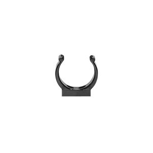 Plastic Support Clip, Ø25mm, Black