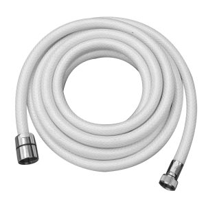 Shower Hose Braid, 5m, 1/2"-3/8" threads, White