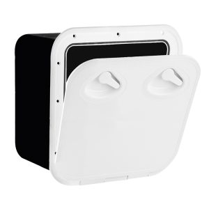 TOP LINE Storage Hatch,  w/Lock,Grey, 370x375mm