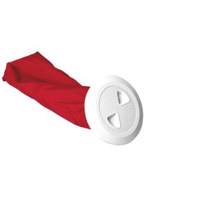 Kontrol Hatchi, Yuvarlak, Ayrılabilir Çantalı,, Beyaz, İç.Ø133mm