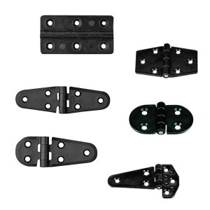 Hinge Polyamide, Rectangular 60x40x3mm, Black